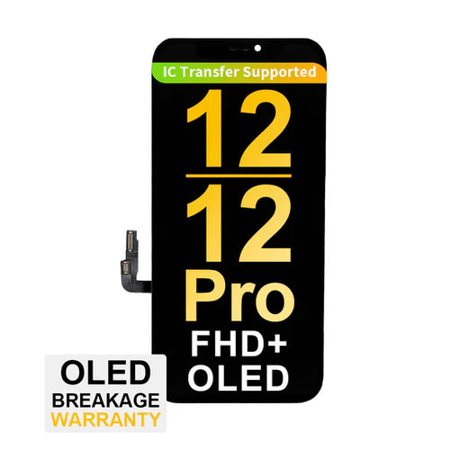 (MP+) FHD+ OLED Assembly for iPhone 12 / 12 Pro - Black (Top Quality)