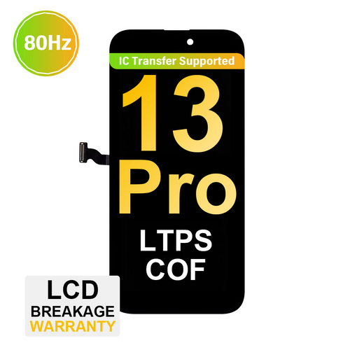 (MP+ COF) LTPS InCell LCD Assembly for iPhone 13 Pro - Black (80 Hz)