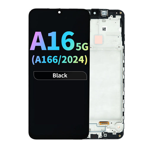 Aftermarket Plus LCD Assembly with Frame for Samsung Galaxy A16 5G (A166 / 2024) - Black