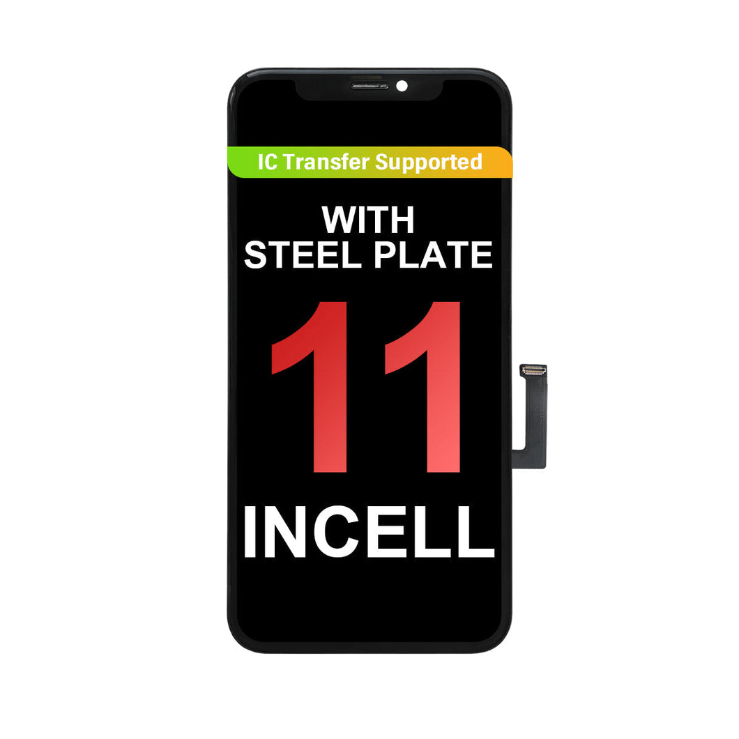 (ACE) InCell LCD Assembly for iPhone 11 - Black (Steel Plate Pre-installed)
