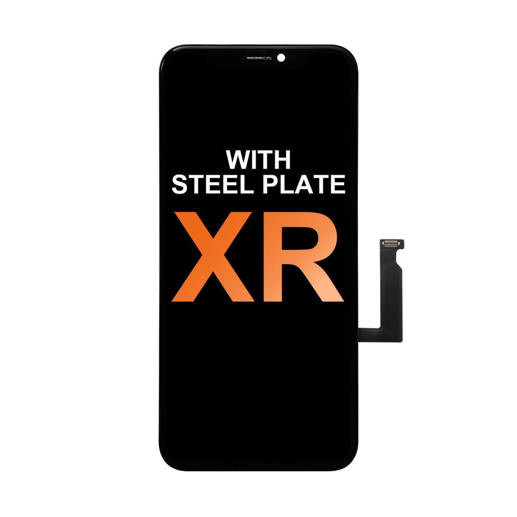 (AM Pro) LTPS InCell LCD Assembly for iPhone XR - Black (Steel Plate Pre-installed)
