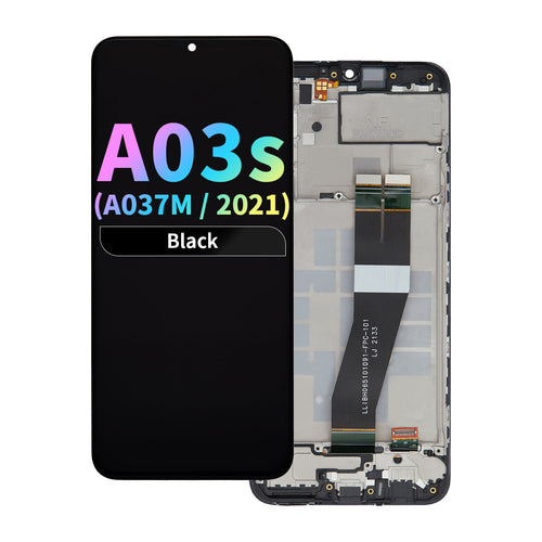 FOG LCD Assembly with Frame for Samsung Galaxy A03s (A037M / 2021) (Single-SIM) - Black