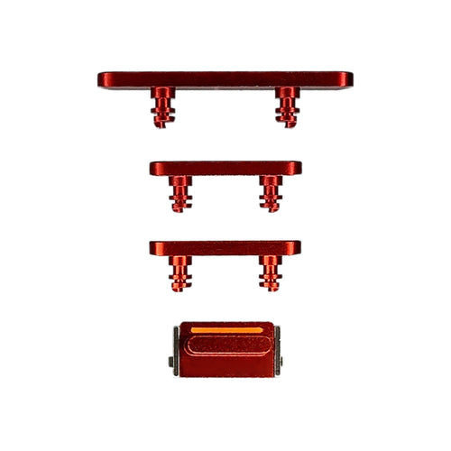 Hard Buttons (Power + Volume + Switch) for iPhone 12 - Red