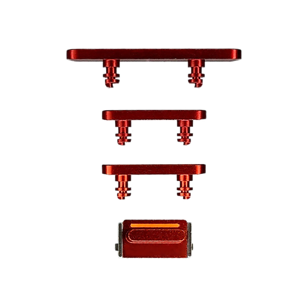 Hard Buttons (Power + Volume + Switch) for iPhone 12 - Red