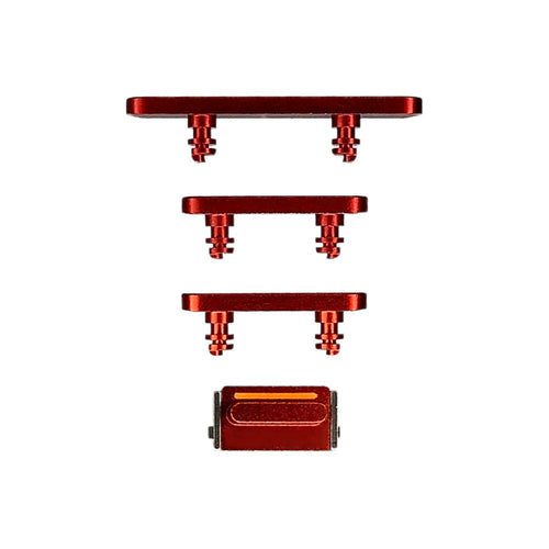 Hard Buttons (Power + Volume + Switch) for iPhone 12 Mini - Red