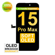 Load image into Gallery viewer, (MP+) Soft OLED Assembly for iPhone 15 Pro Max - Black (120 Hz)