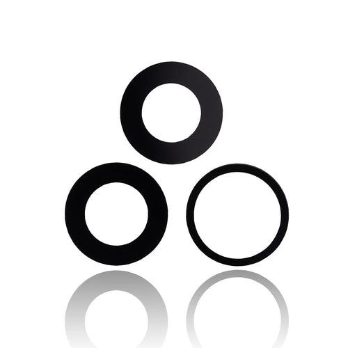 Premium Back Camera Lens Glass Only with Adhesive for iPhone 15 Pro Max (3 pcs Set) (Real Sapphire)