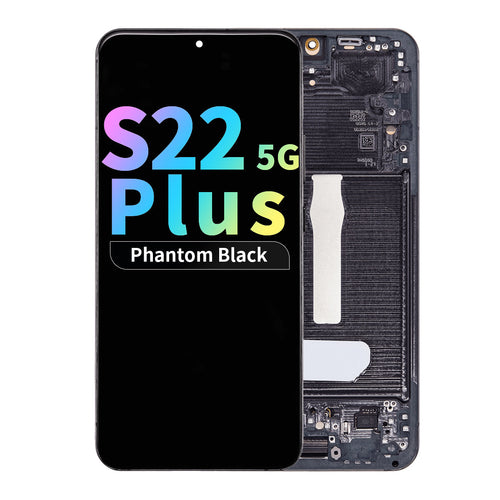 Refurbished OLED Assembly with Frame for Samsung Galaxy S22 Plus 5G - Phantom Black