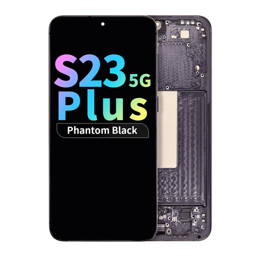 Refurbished OLED Assembly with Frame for Samsung Galaxy S23 Plus 5G  US & International Version) - Phantom Black
